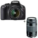 Canon EOS Rebel T2i DSLR Camera - Black, with Canon EFS 18-55MM Lens & Canon EF 75-300mm f/4.0-5.6 III Lens - FREE: Red Giant Adorama Production Bundle for PC/Mac a $599.00 Retail Value